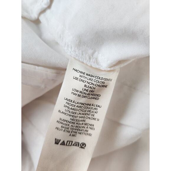 NWT Anthropologie Maeve The Naomi Wide-Leg Flare Pants Sz 16 White #8E421 - Picture 9 of 9